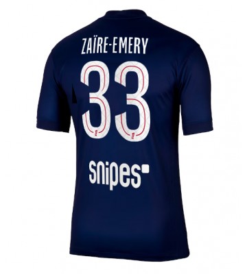 Paris Saint-Germain Warren Zaire-Emery #33 Hjemmebanetrøje 2025-26 Kort ærmer Paris Saint-Germain Warren Zaire-Emery #33 Hjemmebanetrøje 2025-26 Kort ærmer